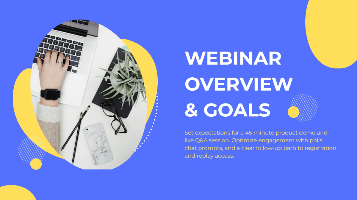 Free Product Demo Live Q&A Template to Edit Online