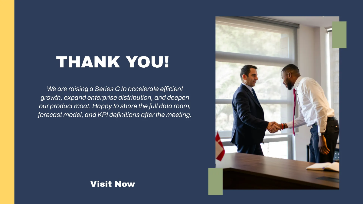 Free Series C Scaling Investor Pitch Deck Template to Edit Online