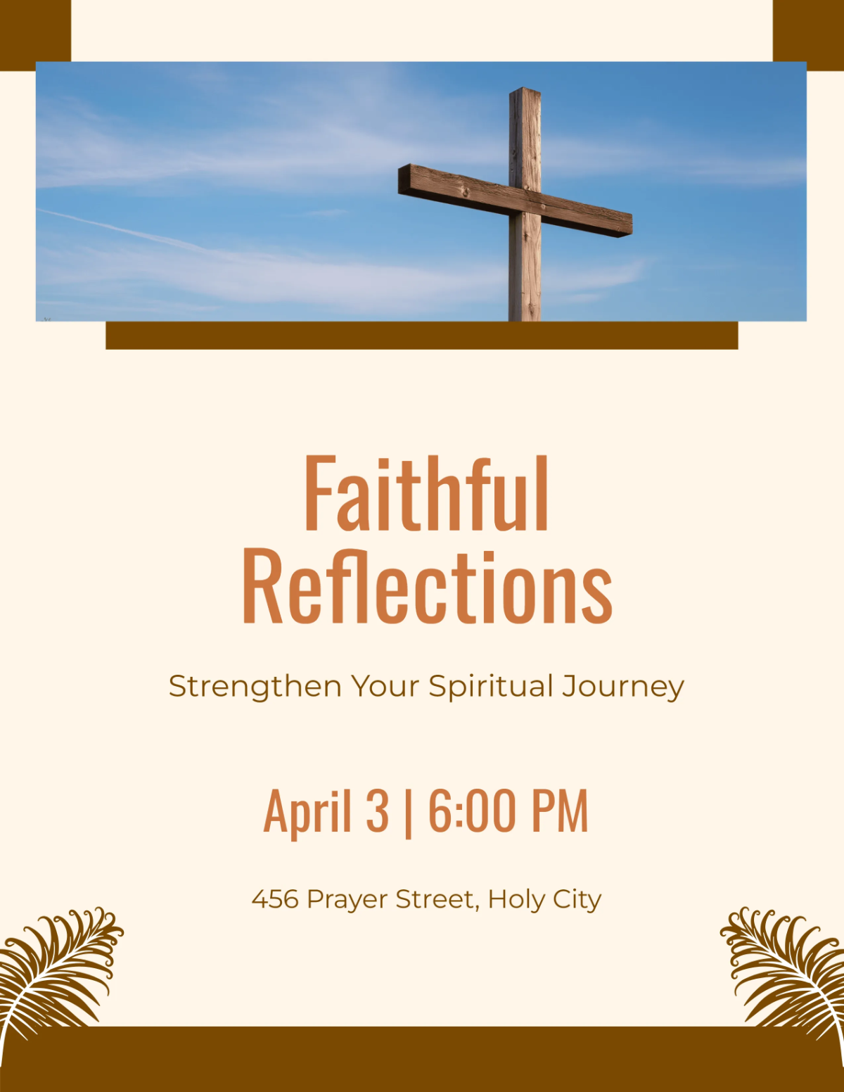Free Faithful Good Friday Flyer Template to Edit Online