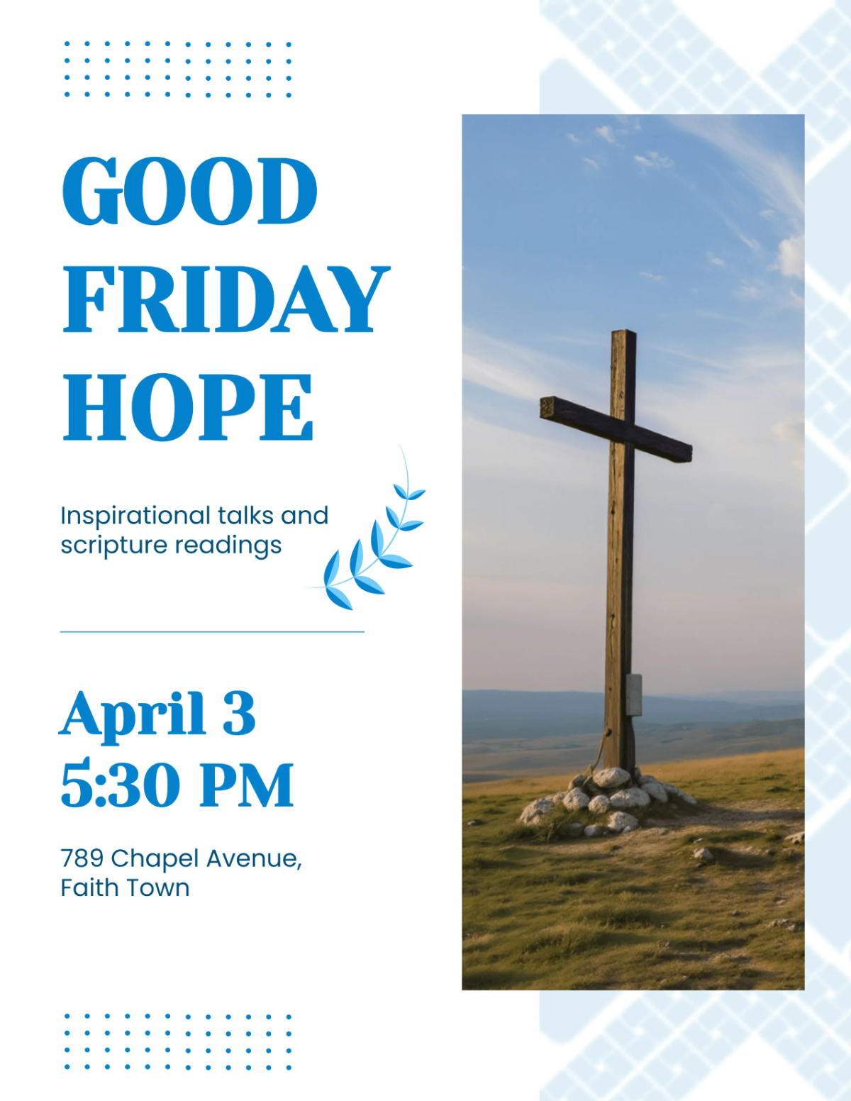 Free Hopeful Good Friday Flyer Template to Edit Online
