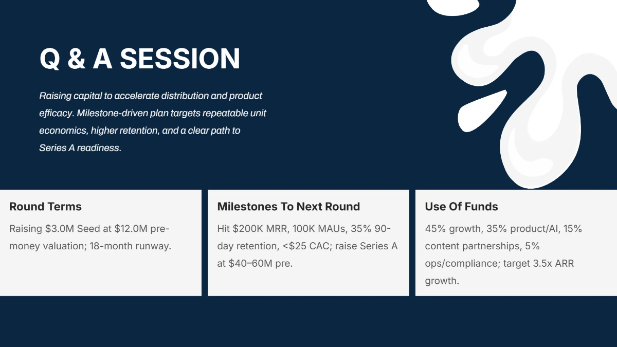 Free EdTech Startup Investor Pitch Deck Template to Edit Online