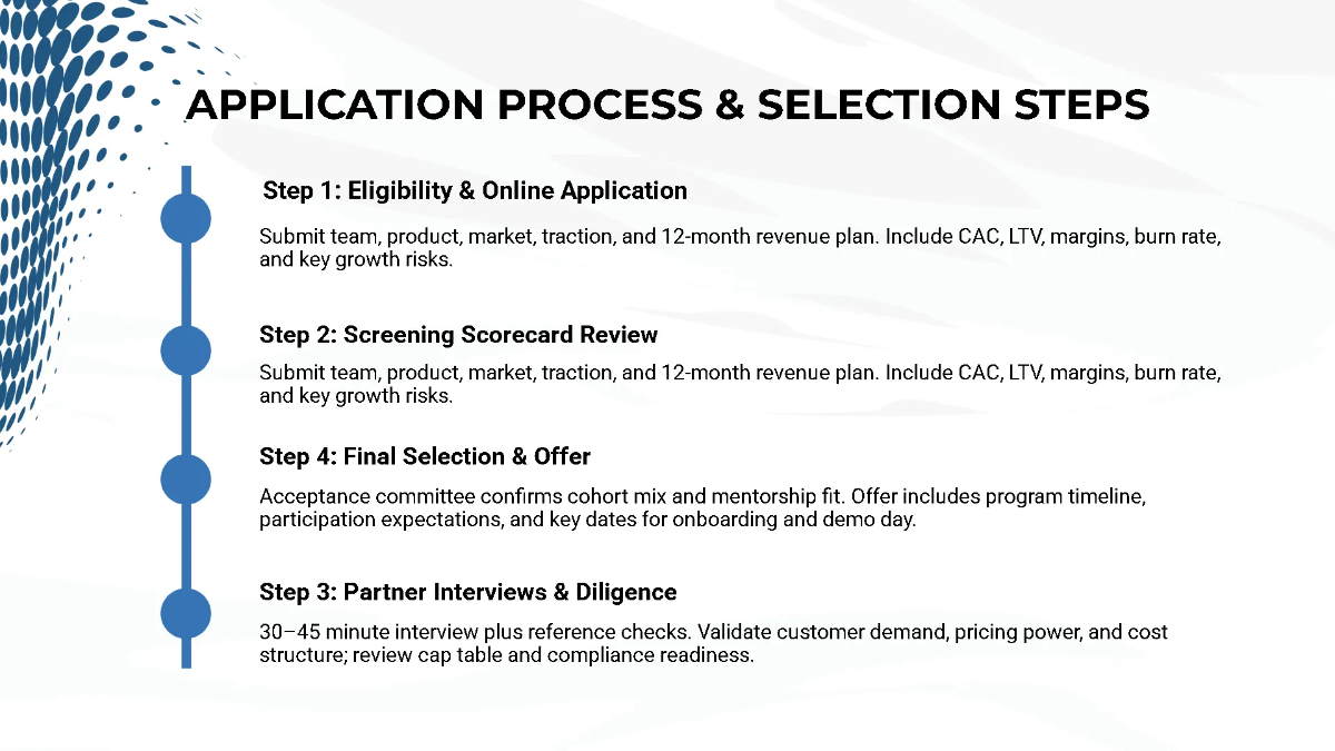 Free Accelerator Program Pitch Deck Template to Edit Online
