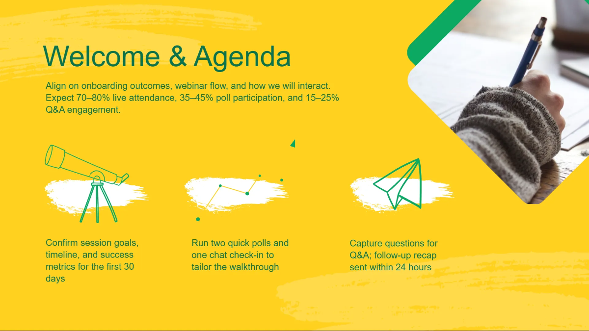 Free Customer Onboarding Session Template to Edit Online