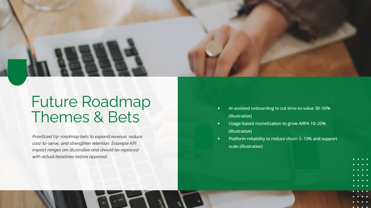 Free Product Evolution Story Template to Edit Online