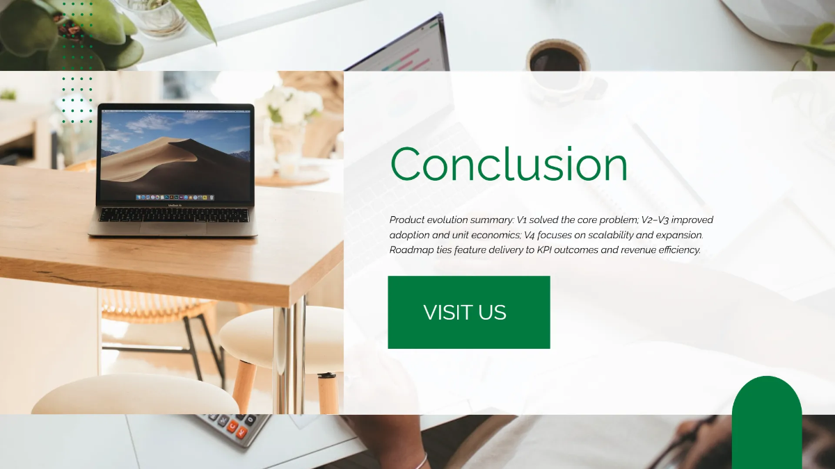 Free Product Evolution Story Template to Edit Online