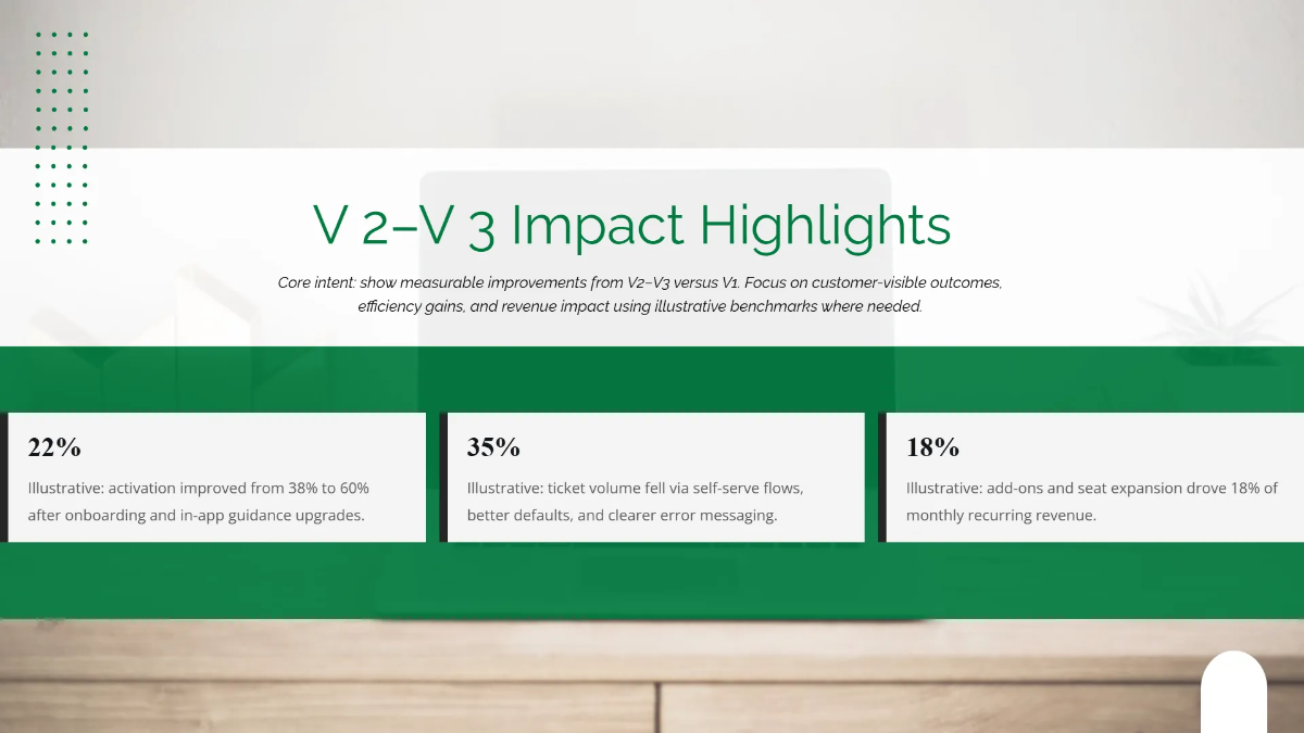 Free Product Evolution Story Template to Edit Online