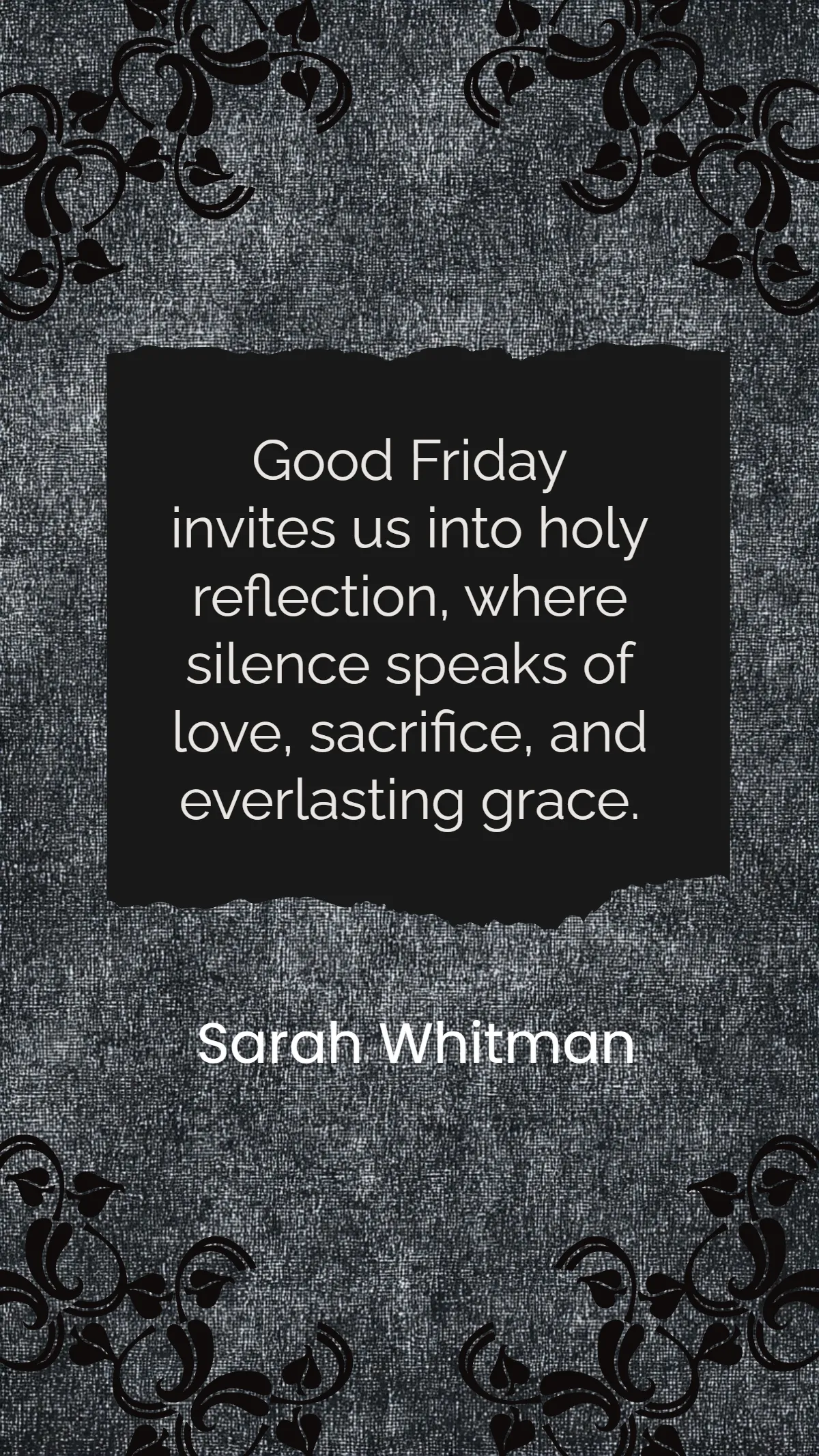 Free Holy Reflection Good Friday Quotes Template to Edit Online