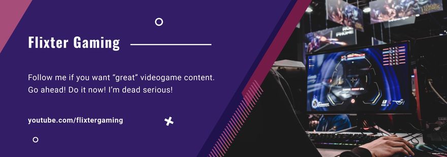 Free Gaming Tumblr Banner Template