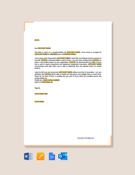 84+ FREE Employee Letter Templates - Word (DOC) | Google Docs | Apple ...