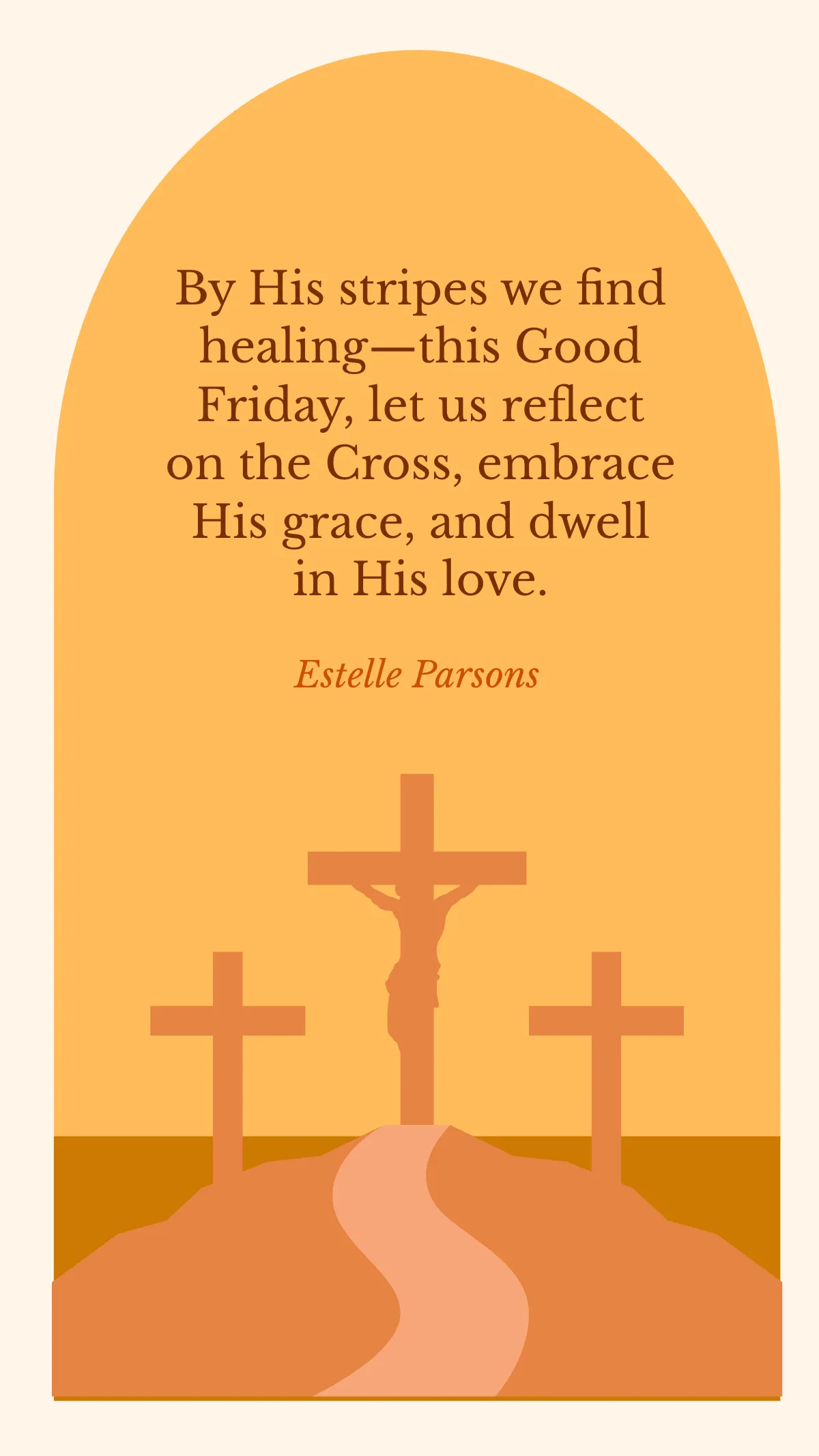Free Religious  Good Friday Quote Template to Edit Online