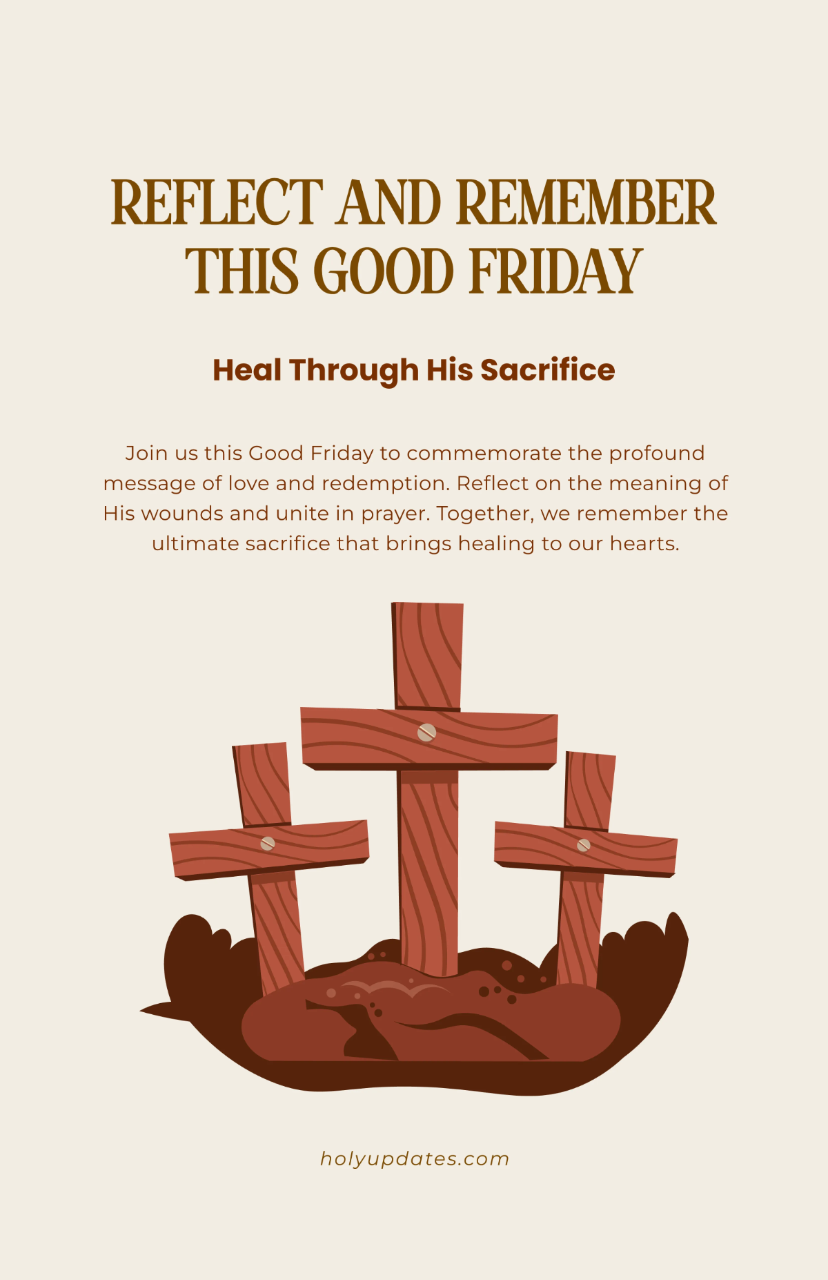 Free Modern Good Friday Poster Template to Edit Online