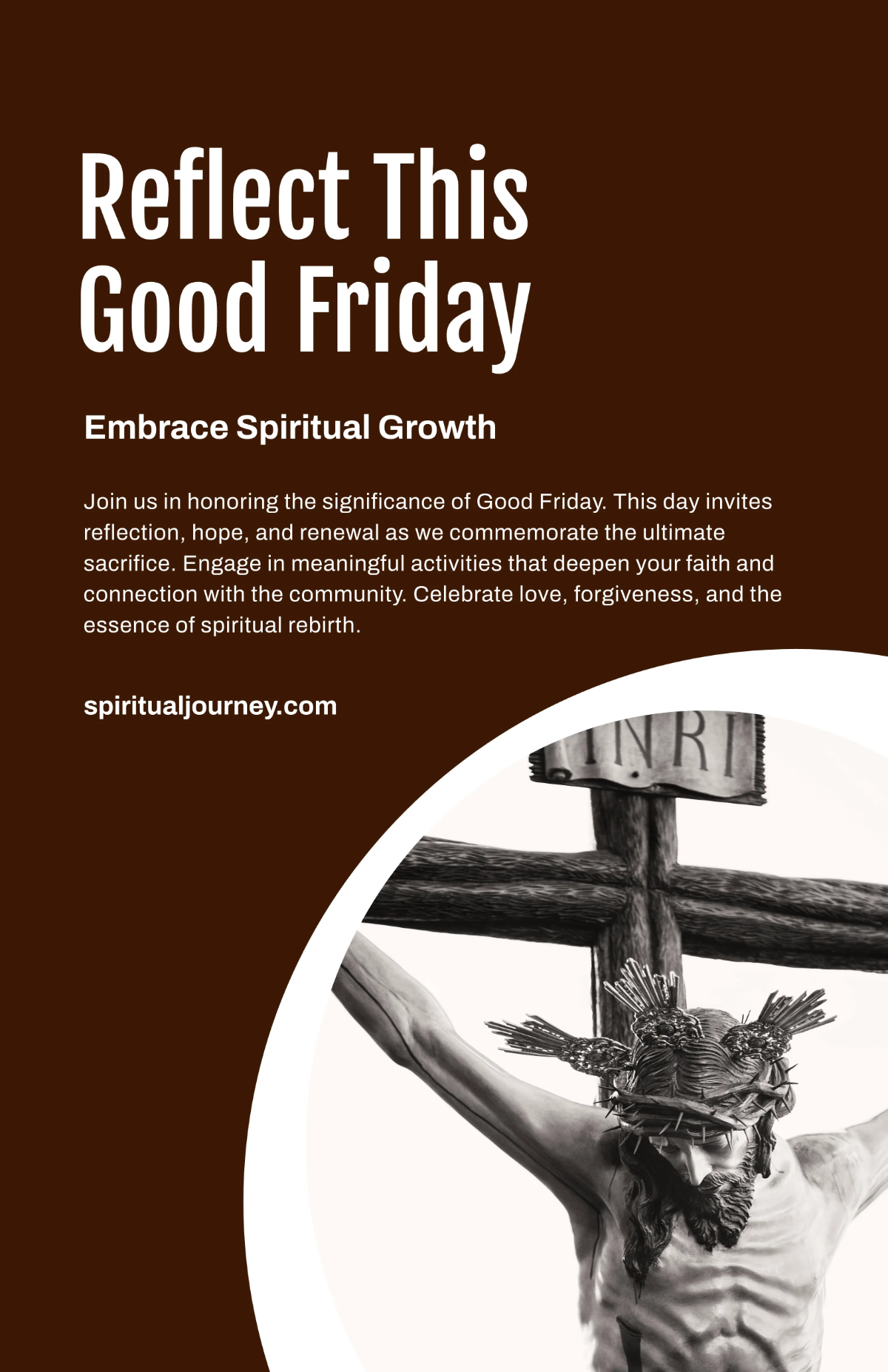 Free Good Friday Spiritual Poster Template to Edit Online