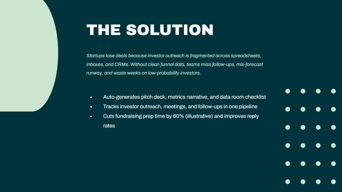 Free Demo Day Startup Investor Pitch Deck Template to Edit Online