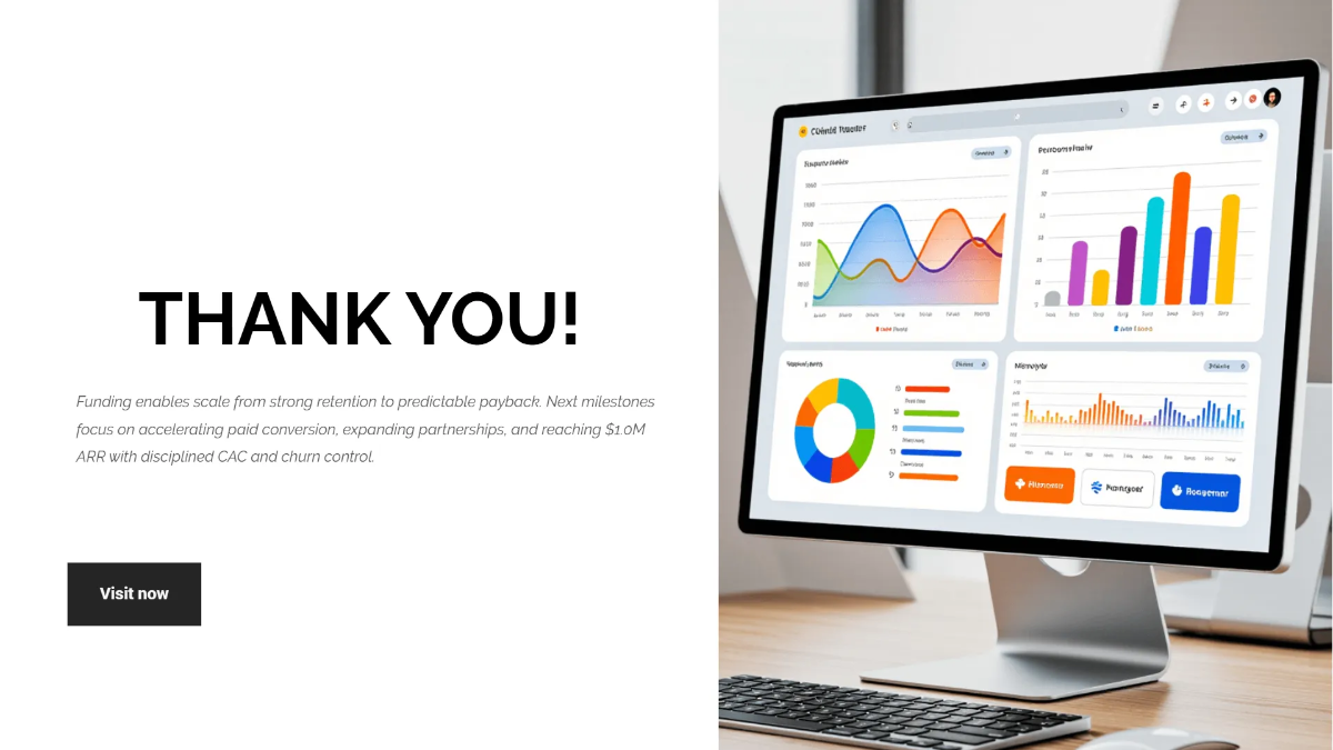 Free Mobile App Investor Performance Pitch Deck Template to Edit Online