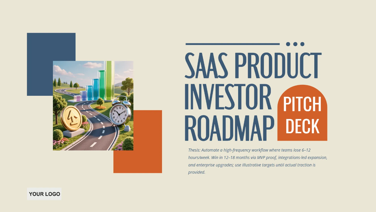 SaaS Product Investor Roadmap Deck