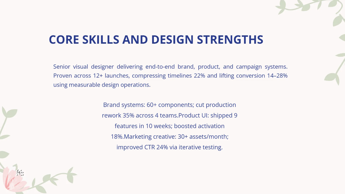 Free Visual Designer Portfolio Presentation Template to Edit Online