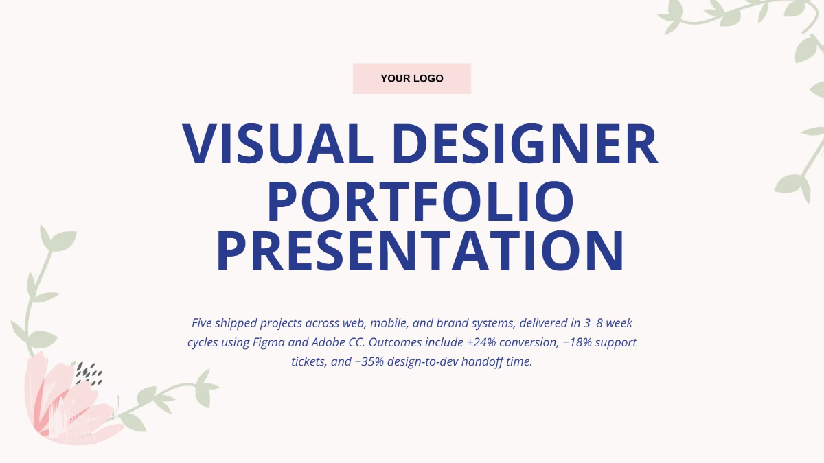 Free Visual Designer Portfolio Presentation Template to Edit Online Free Visual Designer Portfolio Presentation Template to Edit Online