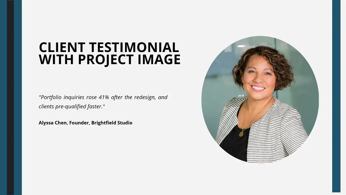 Freelancer Creative Portfolio Template to Edit Online