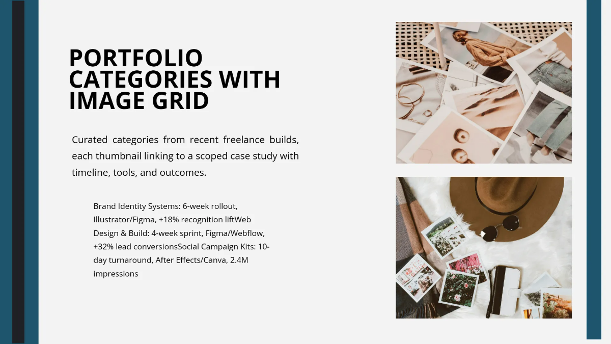 Freelancer Creative Portfolio Template to Edit Online