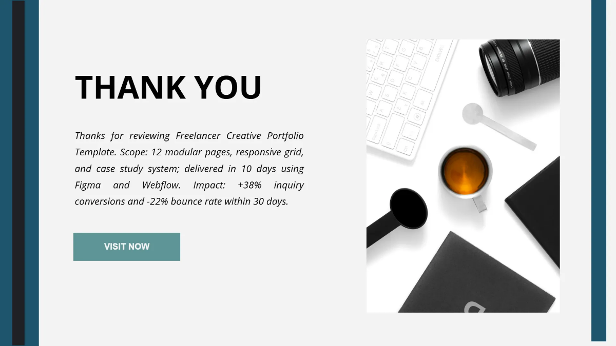 Freelancer Creative Portfolio Template to Edit Online
