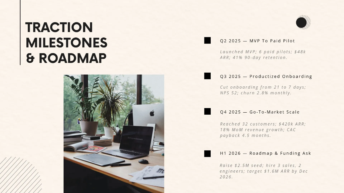 Free Startup Investor Pitch Deck Template to Edit Online