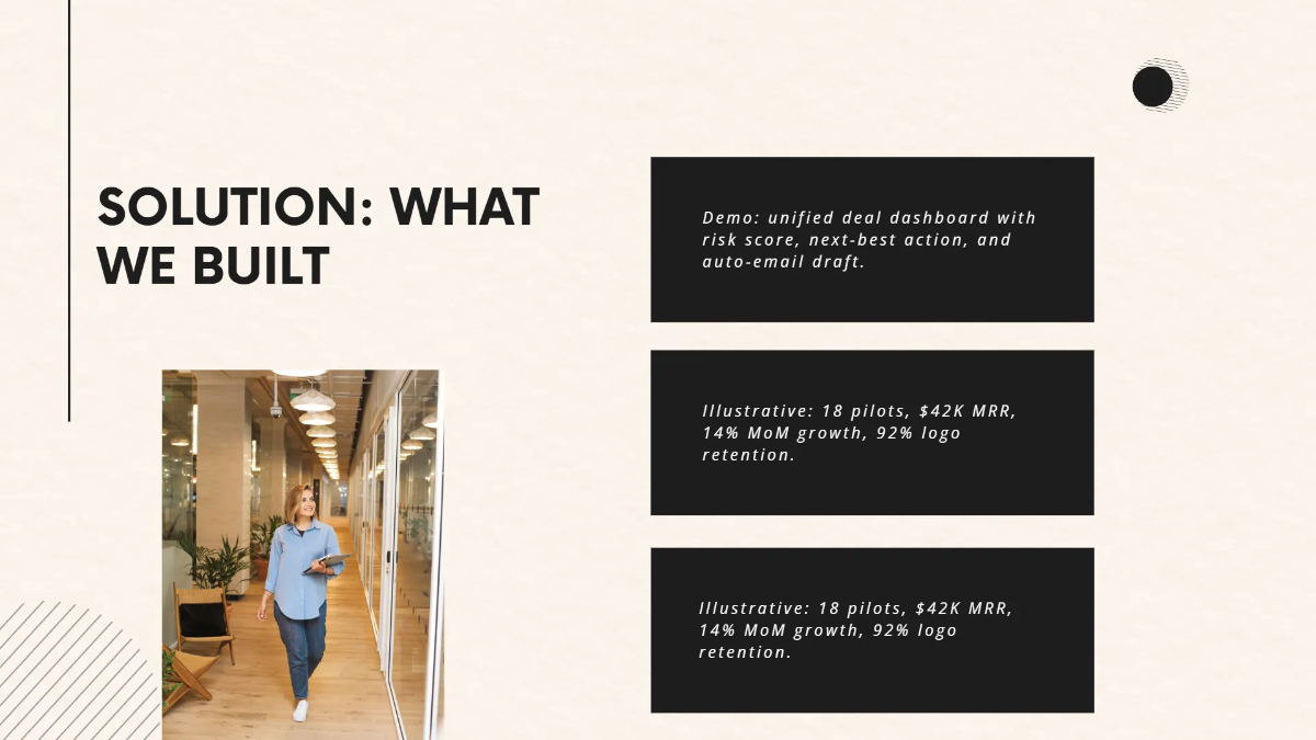 Free Startup Investor Pitch Deck Template to Edit Online