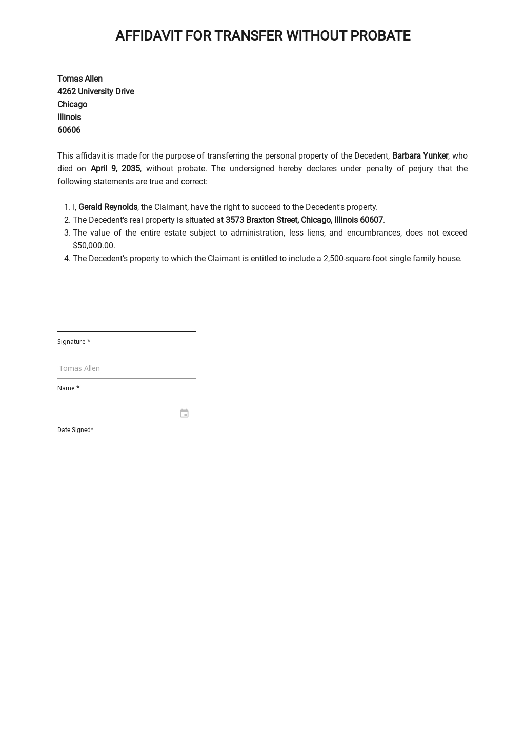 affidavit-of-transfer-of-ownership-without-consideration-template
