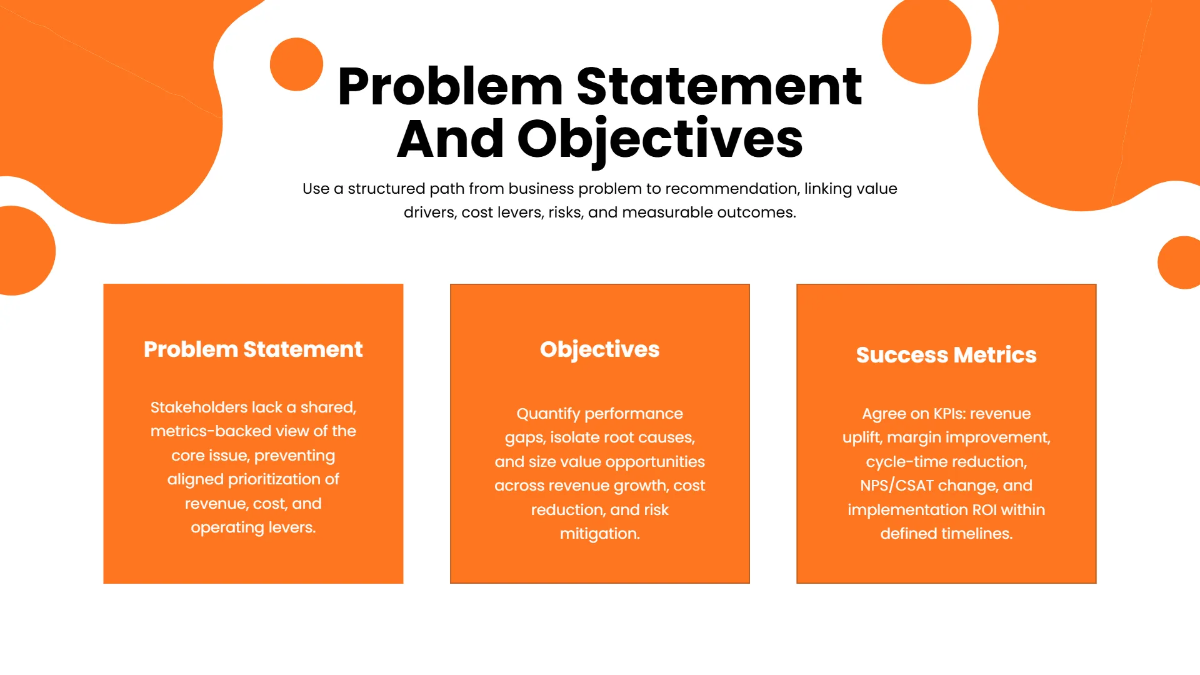 Free Consulting Framework Presentation Template to Edit Online