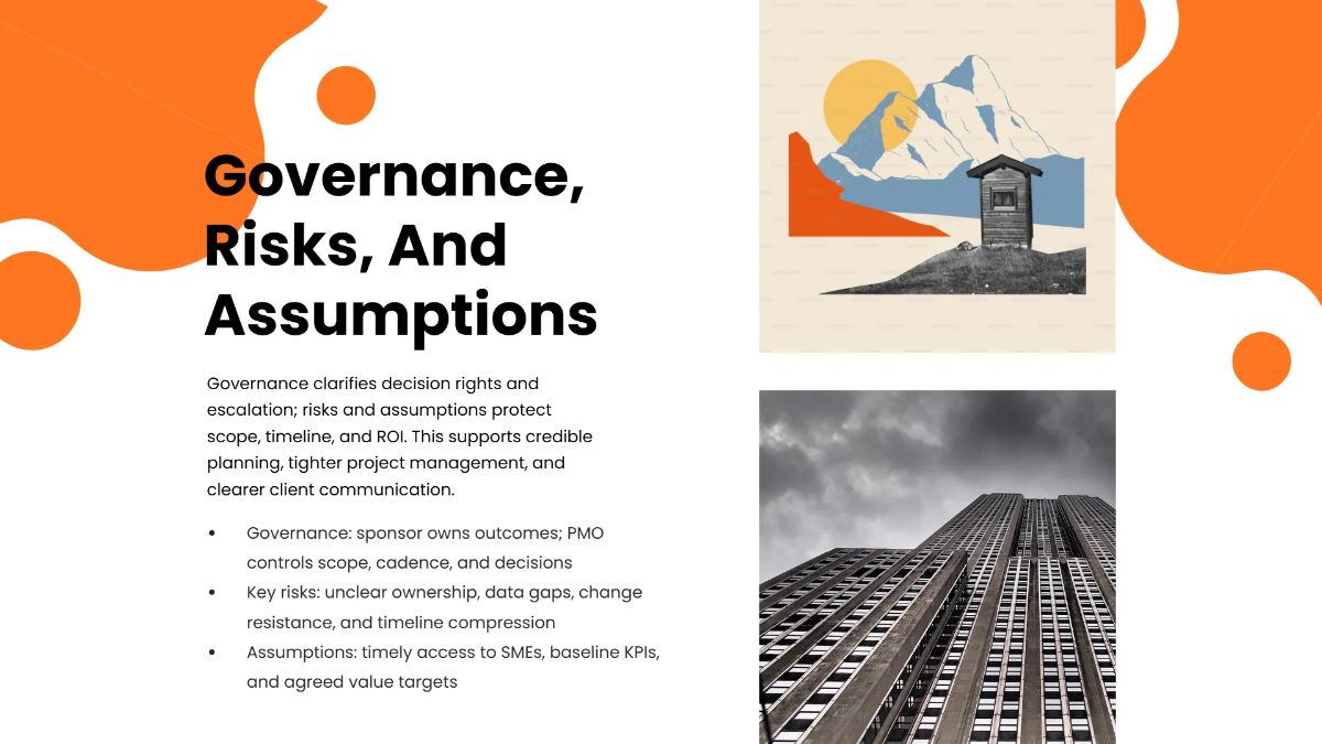 Free Consulting Framework Presentation Template to Edit Online