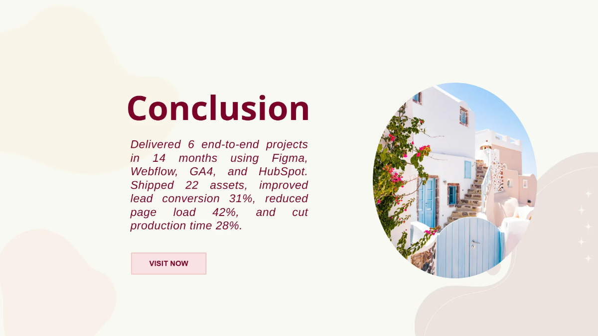 Free Portfolio Presentation with Work Showcase Template to Edit Online