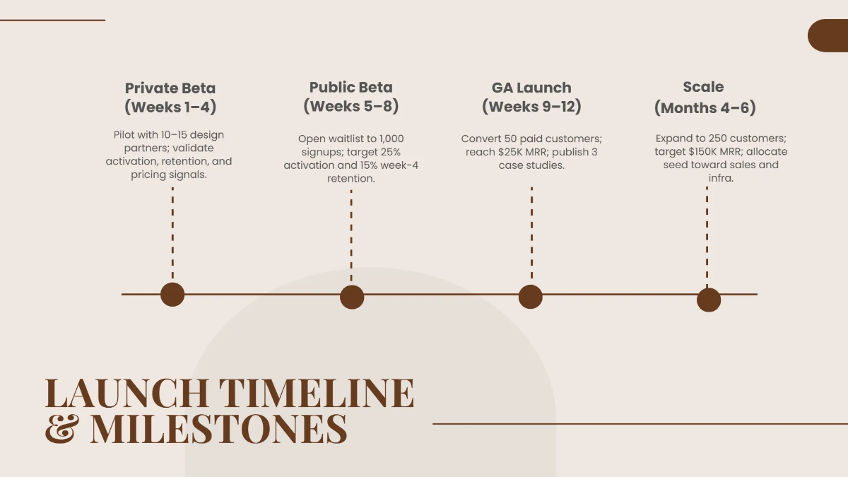 Free Product Launch Presentation Slides Template to Edit Online