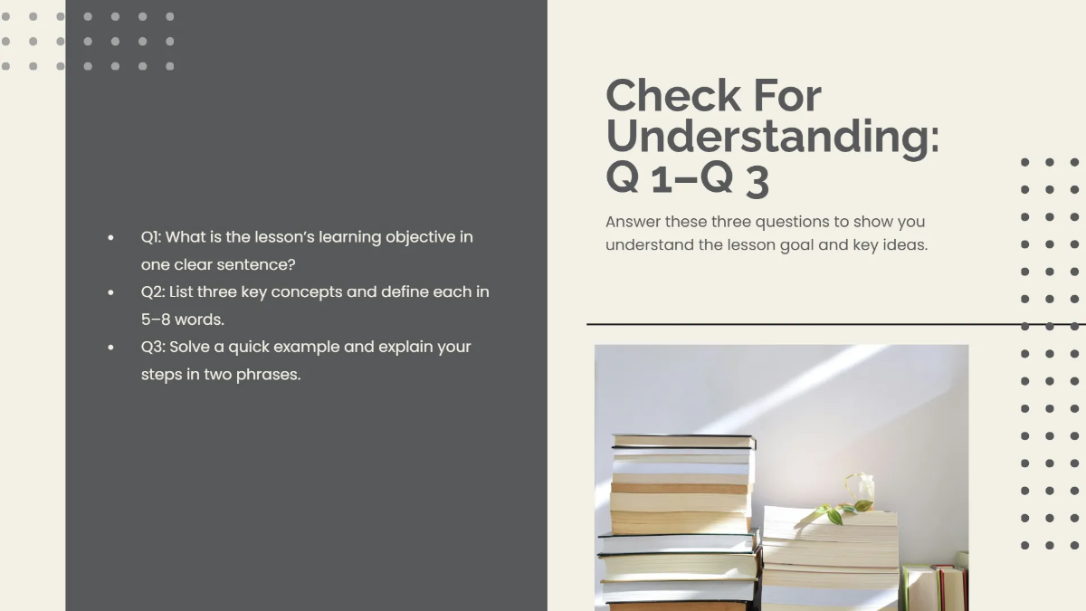 Free Educational Lesson Presentation Template to Edit Online