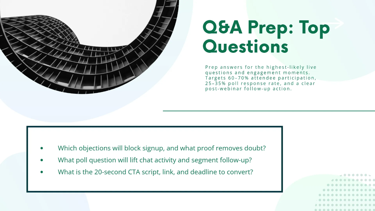 Free Webinar Presentation Slide Deck Template to Edit Online