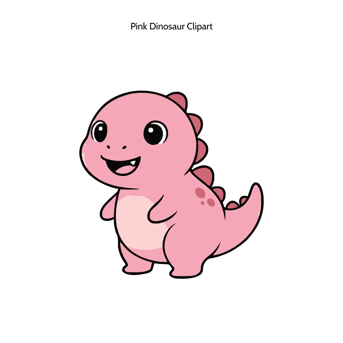Free Pink Dinosaur Vector Clipart (PNG, SVG) to Edit Online