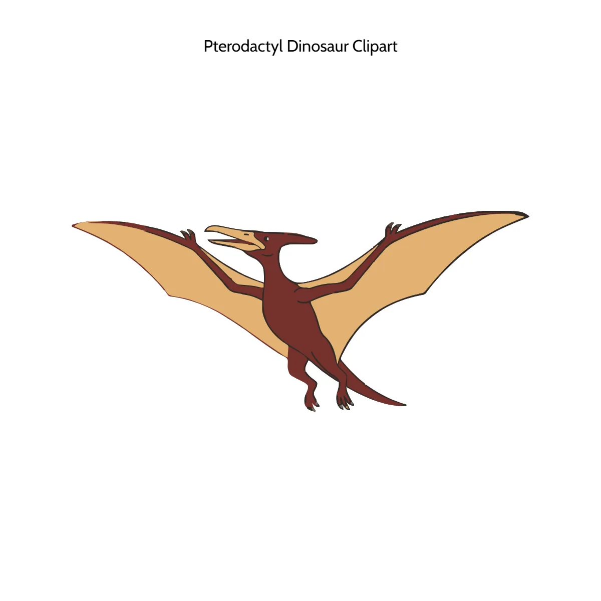 Free Pterodactyl Dinosaur Vector Clipart (PNG, SVG) to Edit Online