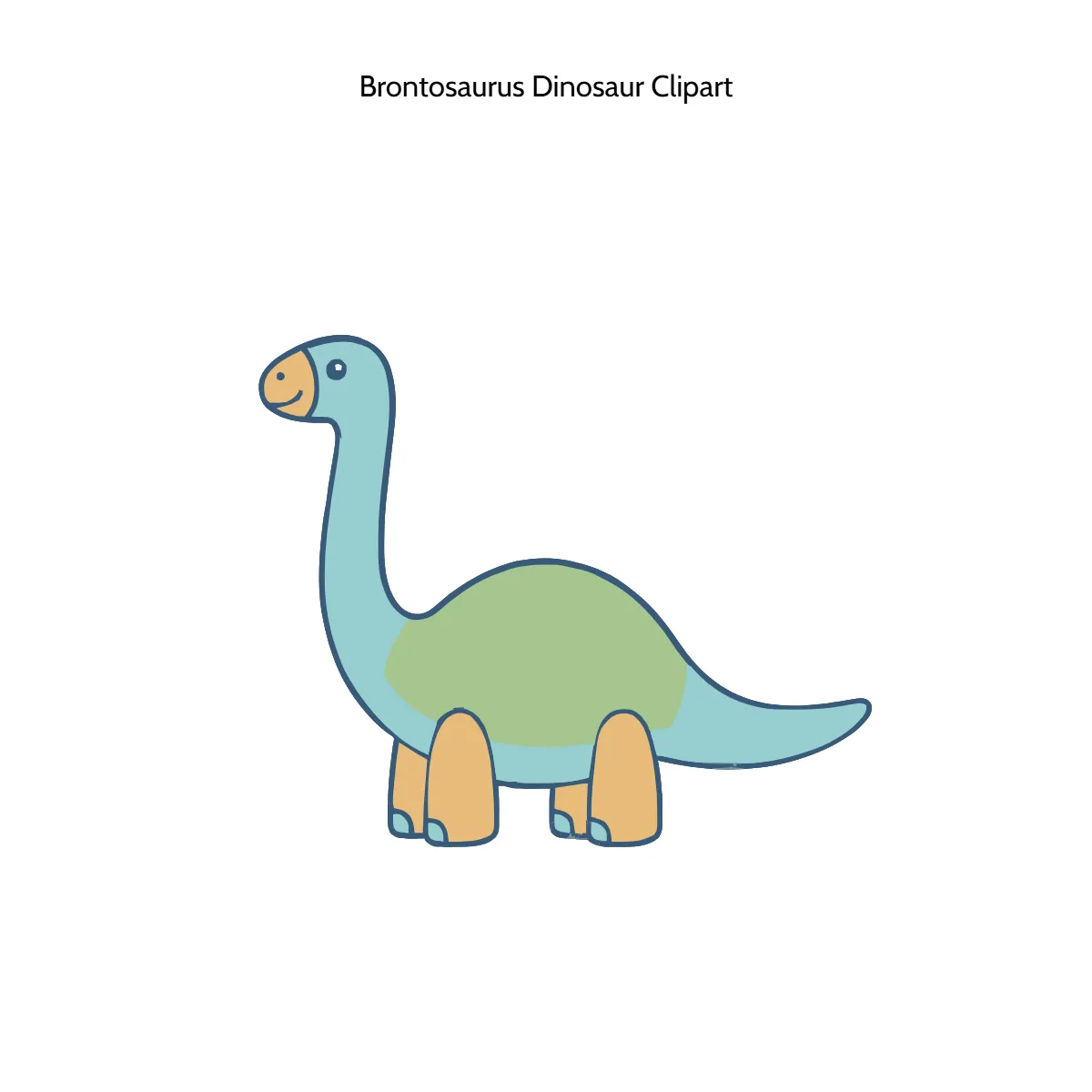 Free Brontosaurus Dinosaur Vector Clipart (PNG, SVG) to Edit Online