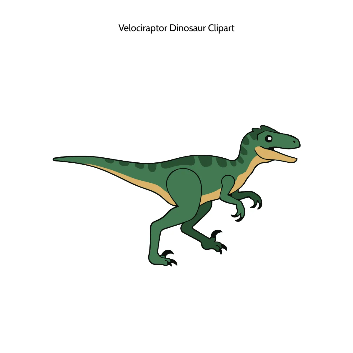 Free Velociraptor Dinosaur Clipart Template to Edit Online