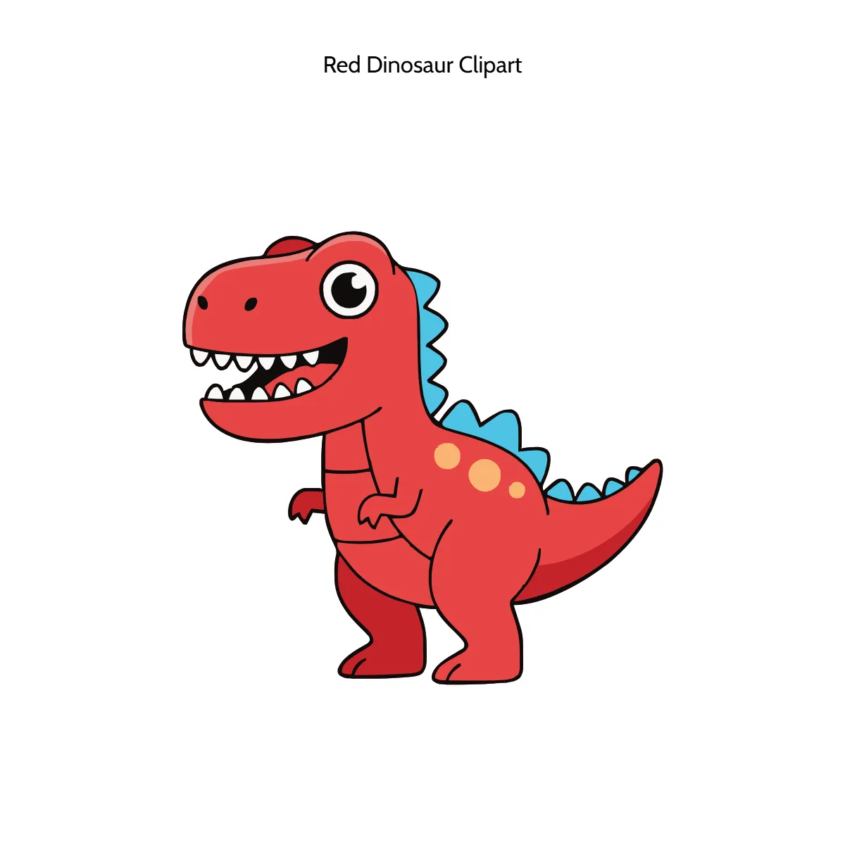 Red Dinosaur Clipart