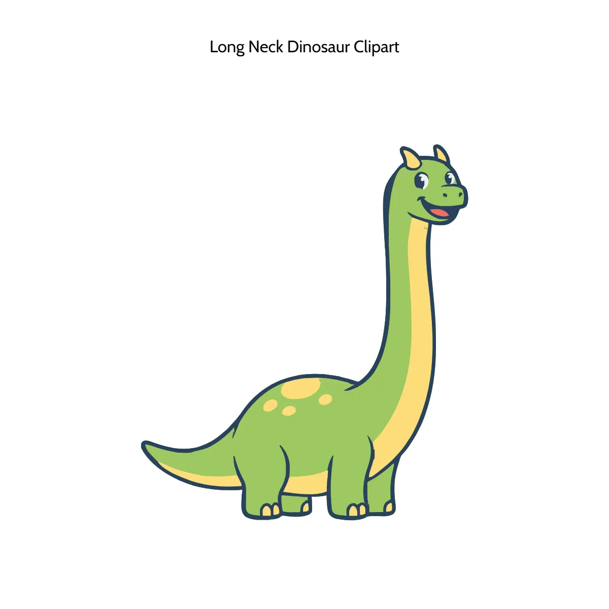 Long Neck Dinosaur Clipart