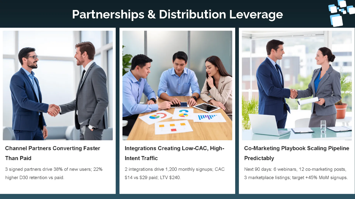 Free Traction & Growth Strategy Pitch Deck Template to Edit Online