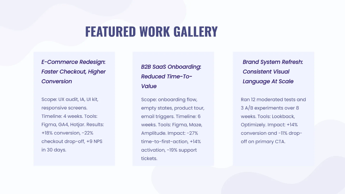 Free Minimalist Designer Portfolio Deck Template to Edit Online