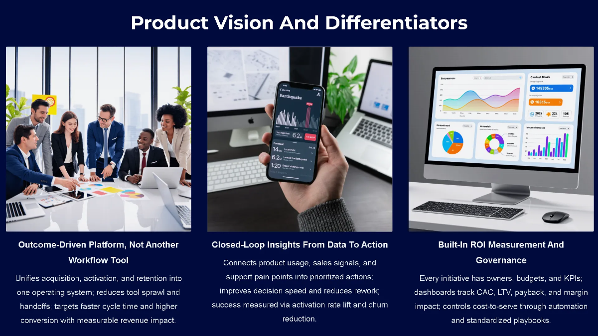 Free Product Roadmap & Funding Pitch Deck Template to Edit Online