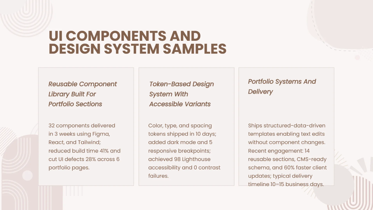 Free Portfolio Presentation for Web Developers Template to Edit Online