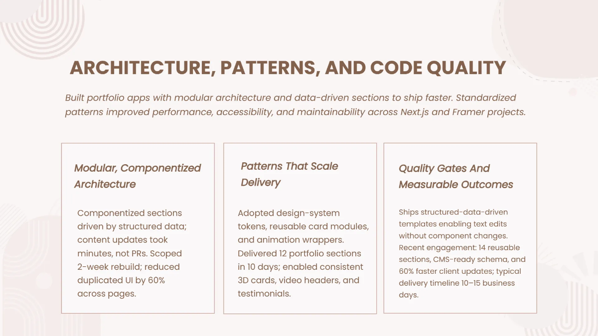 Free Portfolio Presentation for Web Developers Template to Edit Online