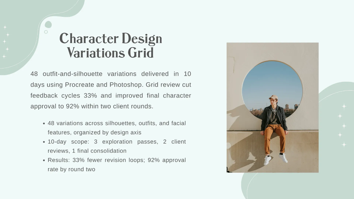Free Digital Artist Portfolio Template to Edit Online