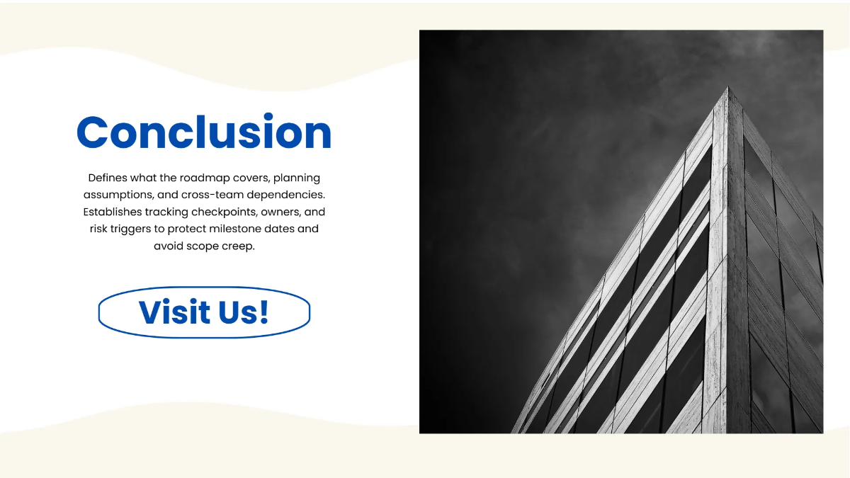 Free Roadmap and Timeline Presentation Template to Edit Online