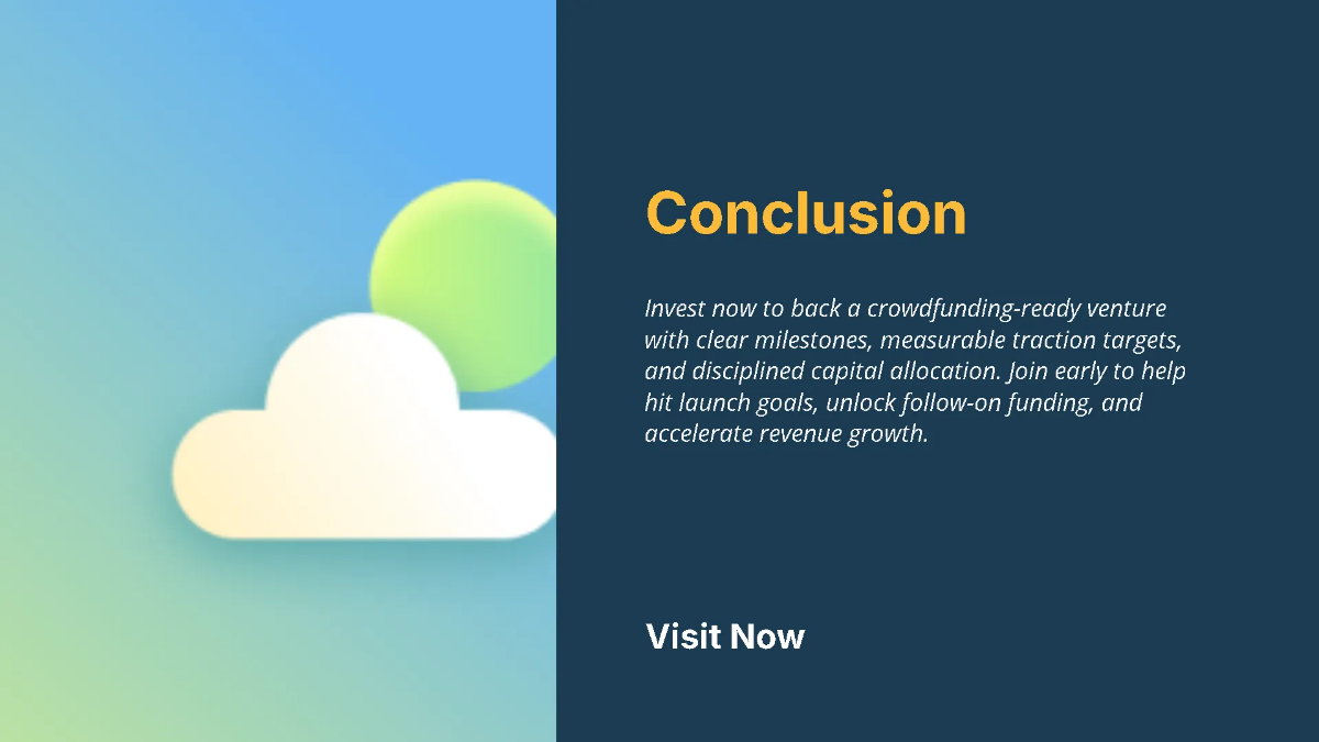 Free Crowdfunding Campaign Investor Pitch Deck Template to Edit Online