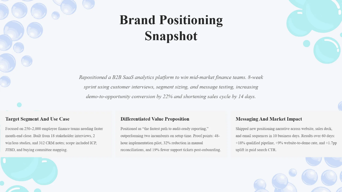 Free Marketing Portfolio Presentation Template to Edit Online
