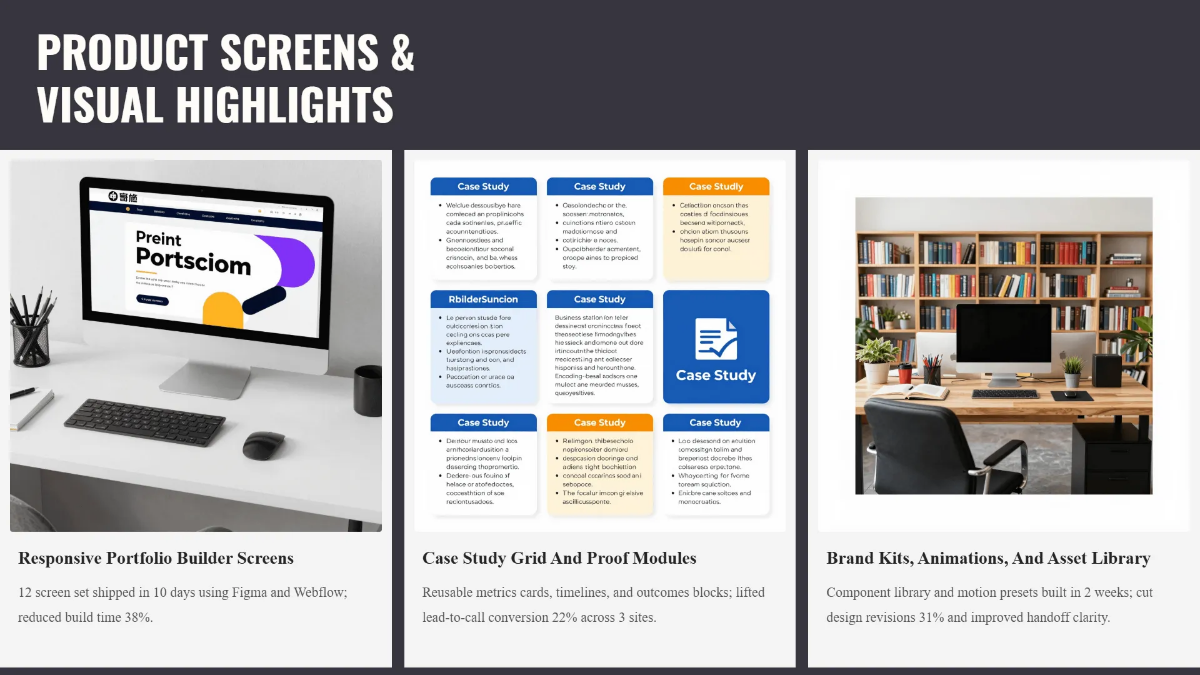 Free Portfolio for Startups & Agencies Template to Edit Online