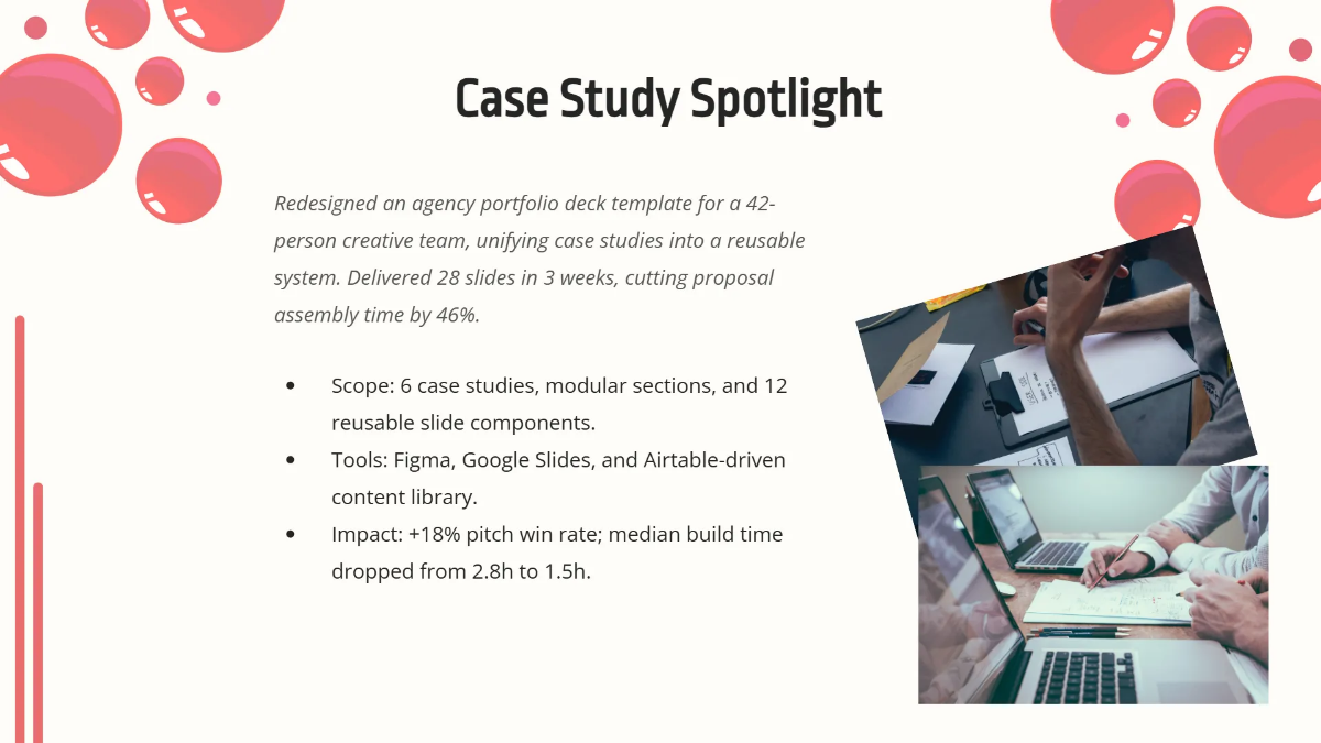 Free Portfolio Deck for Agencies Template to Edit Online
